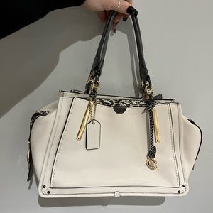 Coach Dreamer Snakeskin Detail Satchel